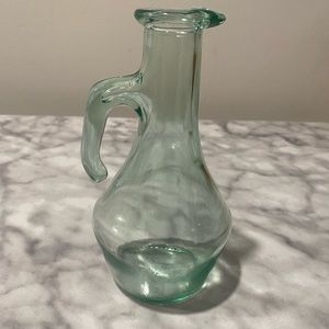 VE Vetreria Etrusca glass cruet bottle with handle